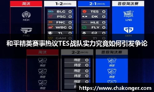和平精英赛事热议TES战队实力究竟如何引发争论